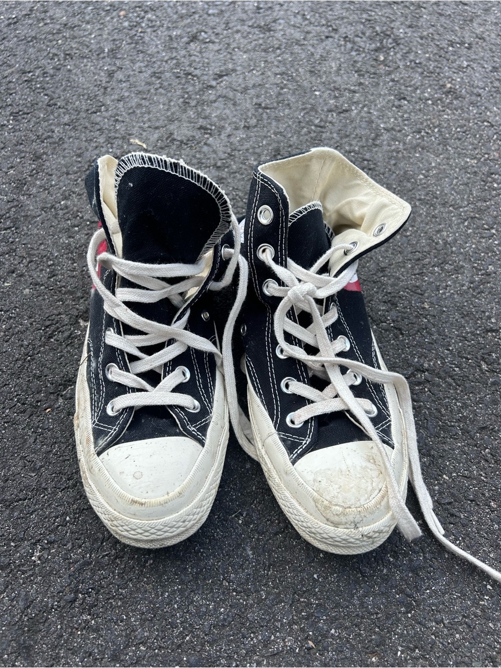 Converse Black and White High-Top Sneakers